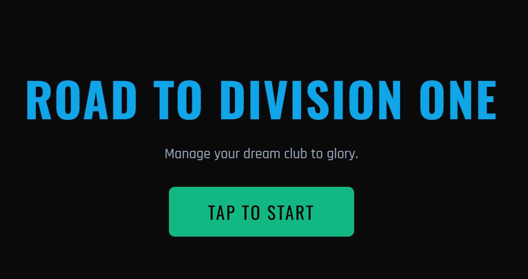 Fun Soccer Manager - Road to Division One